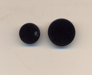 Plain Black Hunt Buttons
