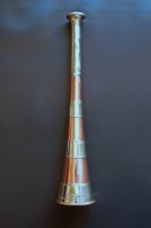 Silver Banded Horn on Copper