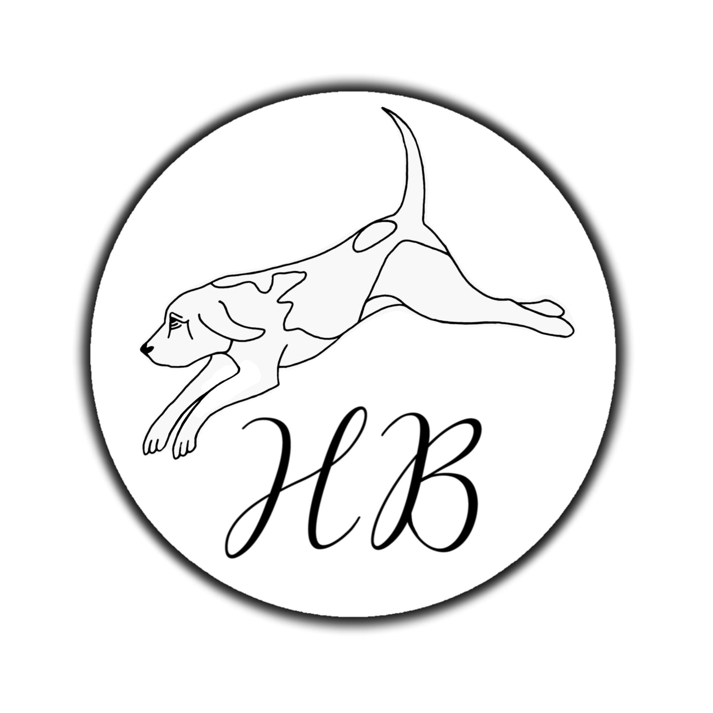 Brass Engraved Hunt Buttons - (Bloodhounds)